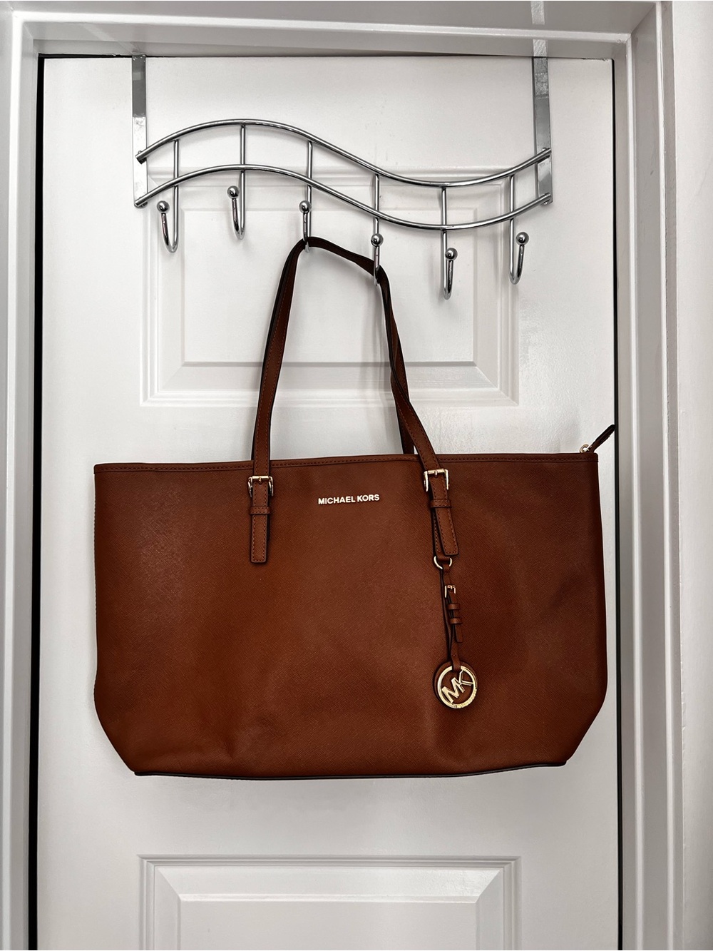 Michael Kors jet set laptop tote bag / purse